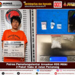 Polres Pematangsiantar Amankan RDS Miliki 2 Paket Sabu di Jalan Pematang