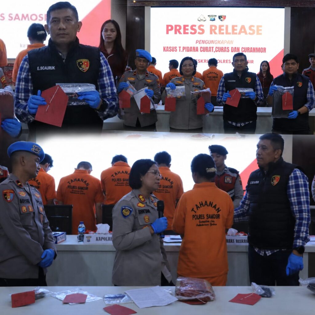 Dalam Sebulan, Tiga Aksi Pencurian Berhasil Diungkap Satreskrim Polres Samosir