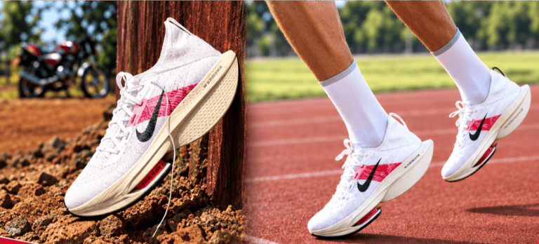 Ilustrasi Alphafly NEXT% dan Langkah Kipchoge Menembus Batas Dua JamIlustrasi Eliud Kipchoge menggunakan prototipe Nike Alphafly dalam proyek maraton di Wina 2019